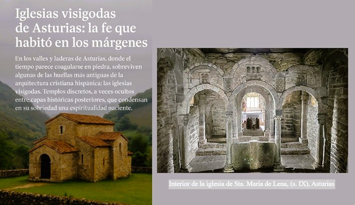 Iglesias visigodas asturianas, testigos de un tiempo antiguo, (por Esther Roso)