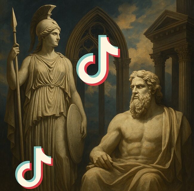 El eco de Atenea en TikTok: mitología clásica para la era líquida, (por Esther Roso)