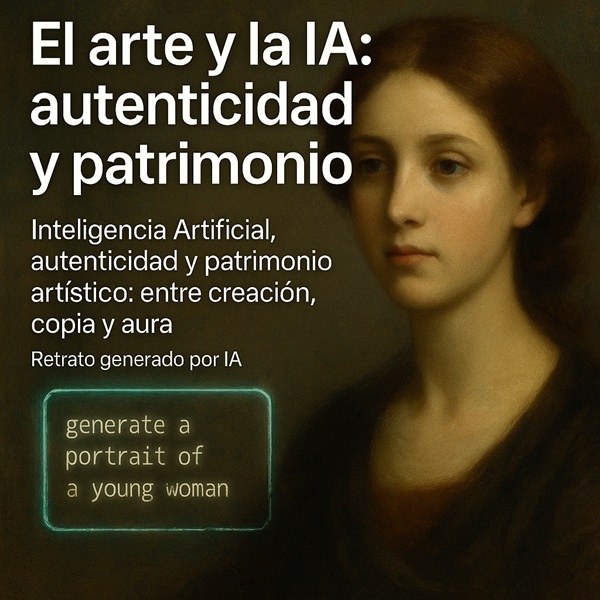 Inteligencia Artificial, autenticidad y patrimonio artístico: entre creación, copia y aura, (por Esther Roso).